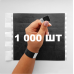 Контрольний одноразовий браслет Tyvek 19 мм з відривною частиною та подвійною нумерацією Black (чорний) 1000 шт