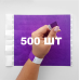 Контрольний одноразовий браслет Tyvek 19 мм з відривною частиною та подвійною нумерацією Purple (фіолетовий) 500 шт